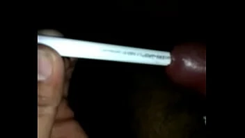 Banty Doing Masterbition &  Self Inserting Pen In His Bondage Dick