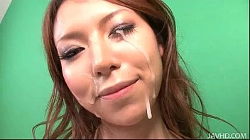 Three Guys Stuff Rino Asuka Mouth With Dick