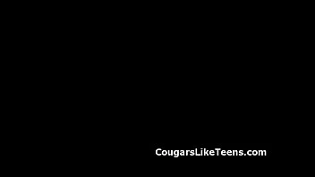 Gorgeous Blonde Teen Gets Her Shaved Pussy Licked By Big Ass Cougar