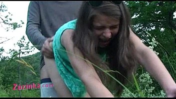 Zuzinka Loves Fucking Her Tight Pussy Outdoor