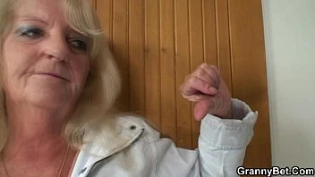 Old Blonde Is Picked Up For A Good Fucking