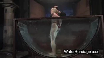 Tied Up Blonde Sink In Water Basin