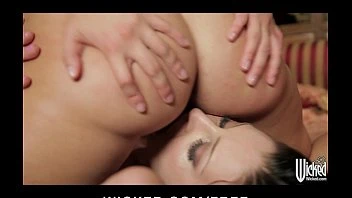 Beautiful Blonde &  Brunette Babes Share A Big-dick In Threesome