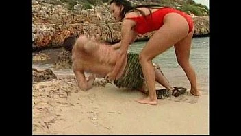 German Lifeguard Sucking And Fucking On The Beach!
