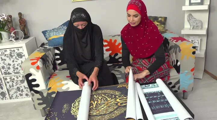Muslim slut fucks for posters