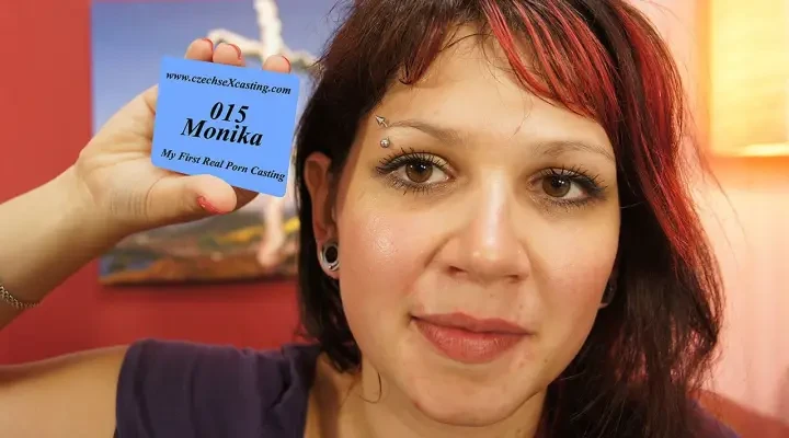 Monika first real porn casting