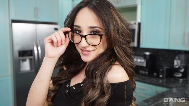 Sexy brunette girlfriend Isabella Nice fucked in the kitchen
