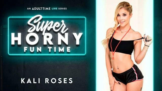 Aesthetic chick in sexy lingerie Kali Roses shows off her skills