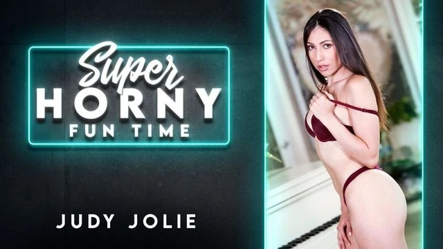 Spicy exotic teen with small tits Judy Jolie grabs her best toys