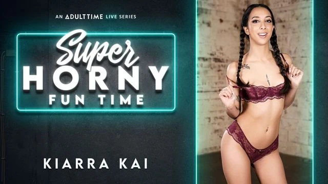Soloing exotic hottie with saggy tits Kiarra Kai sucks her toy