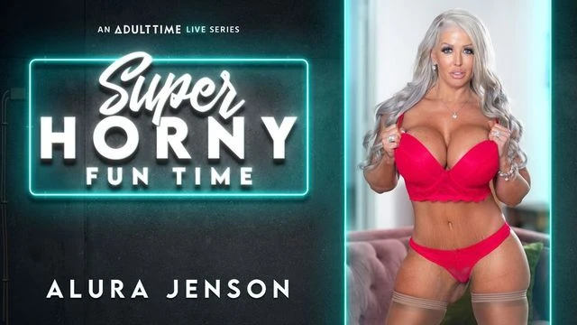 Glamorous MILF with big boobs Alura Jenson plays with her pussy