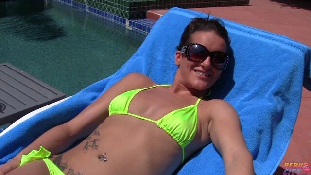 Inked brunette Brittany Jade getting fucked with legs spread