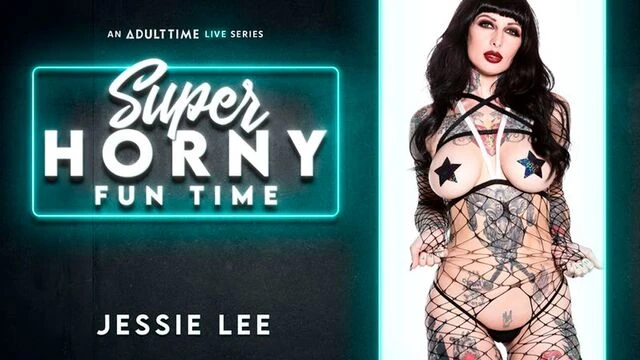 Glamorous nun with tattoos Jessie Lee fucks with a dildo