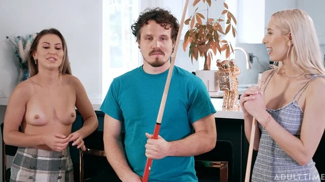 Paige Owens and Kay Lovely are fucking with a massive dick