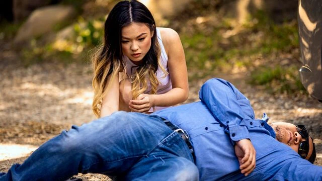 White man with a long dick fucked a very passionate Nicole Kitt