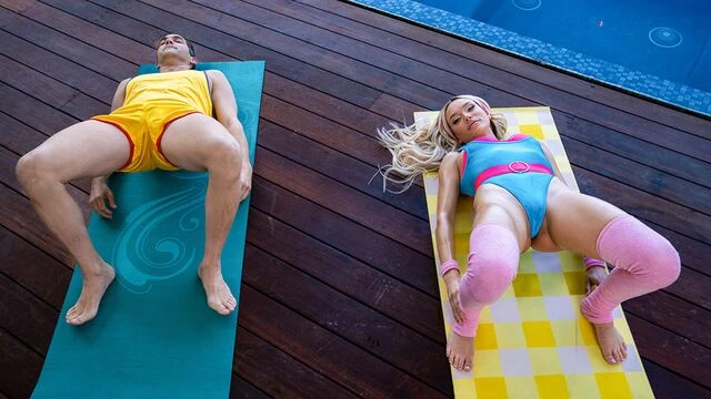 Awesome missionary pose sex with a long-legged blonde Rara Knupps