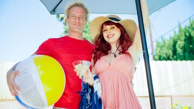 Sweet redhead Odette Fox is enjoying dick-riding so much