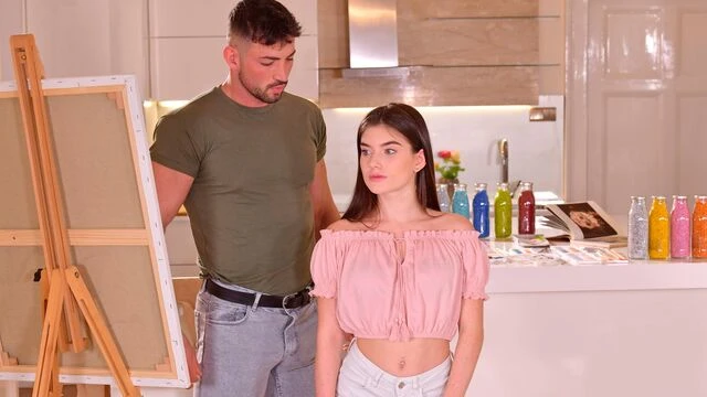 Good girl with nice small tits Nata Paradise fucked by a long penis