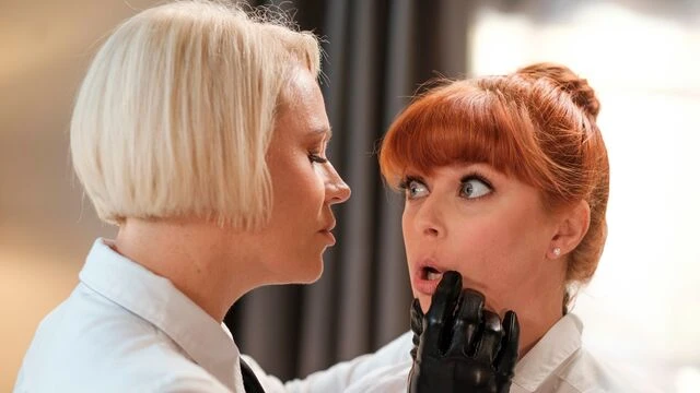 Alluring angels Penny Pax and Helena Locke are enjoying lesbian sex