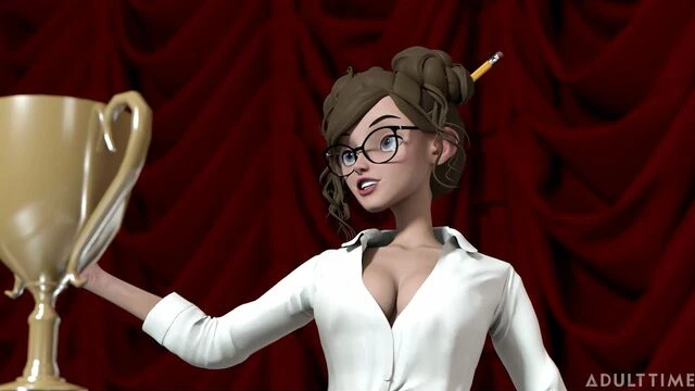 Adult cartoon featuring double penetration of s sexy doll Serene Siren