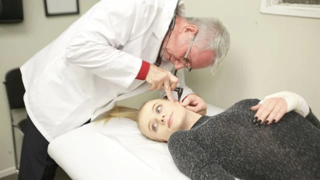 Playful girlfriend Paris White gets fucked hard by a horny doc