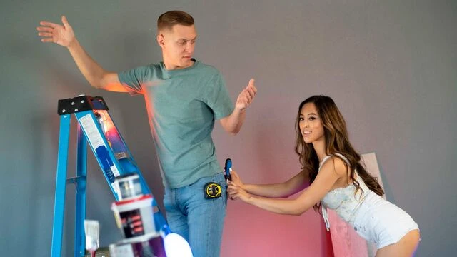 Long-haired playful chick Alexia Anders likes good sex in the morning