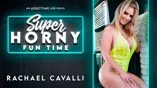 Busty blonde doll Rachael Cavalli fucks her little hole on the cam