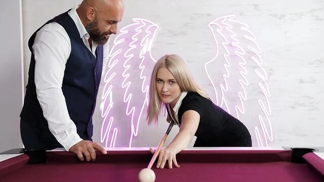 Anal pound in the doggy style with a hot blonde Una Fairy