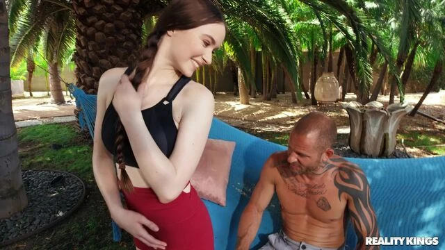 Good-looking hottie with huge tits Hazel Moore fucked by a long boner