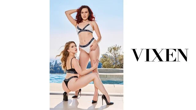 Aesthetic dick-riding session with hotties Octavia Red and Freya Parker