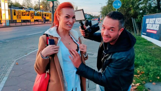 Sensual redhead Kessie Shy is selling her little tight pussy