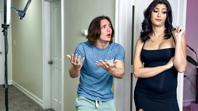 Big-boobed brunette Lola Pearl is enjoying jumping on a big dick