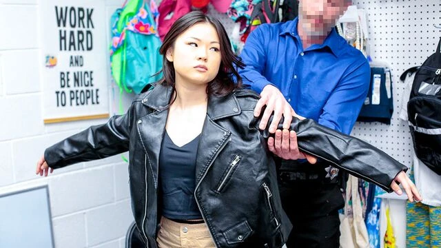 Aesthetic Asian teen Lulu Chu gets rammed in the cowgirl pose
