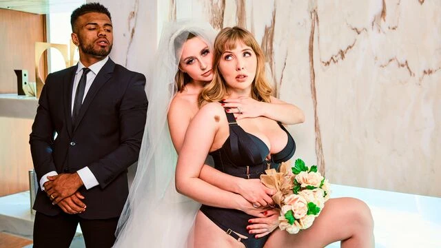 Sweet ladies Lena Paul and Laney Grey fuck with a big black dick