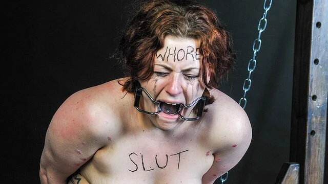 Submissive redhead Isabel Dean gets humiliated by her boyfriend