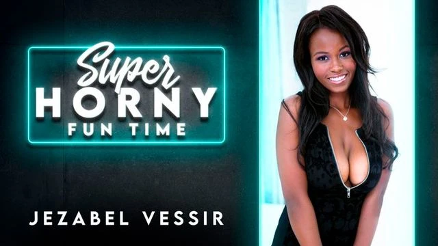Ebony model with nice big boobs Jezabel Vessir opens her wet pussy