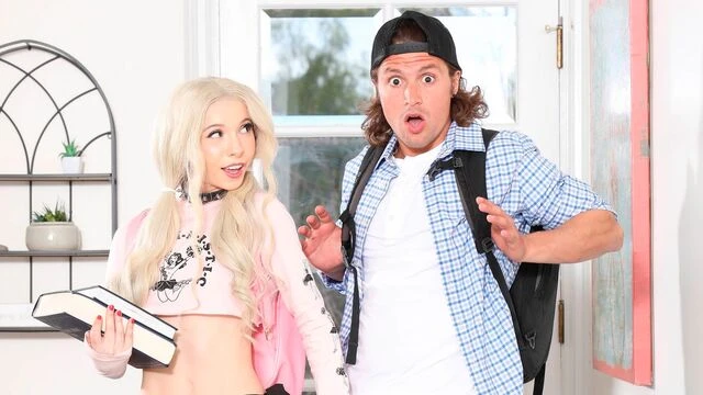 Hardcore anal session with a miniature blonde teen Kenzie Reeves