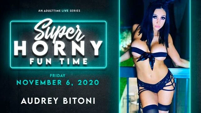 Lusty girlfriend Audrey Bitoni invited another babe for a good FFM