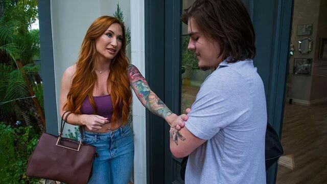 My Dad's Hot Girlfriend featuring Sophia Locke's redhead action