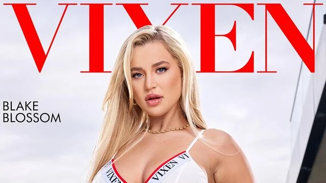 Blake Blossom's straight hair porn by Vixen