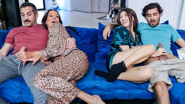 Aristocratic Sofie Marie and Maya Woulfe's big cock video