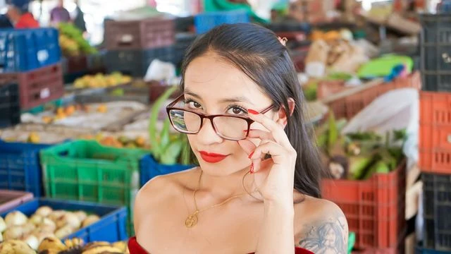 Graceful Eva Cuervo's deep throat movie