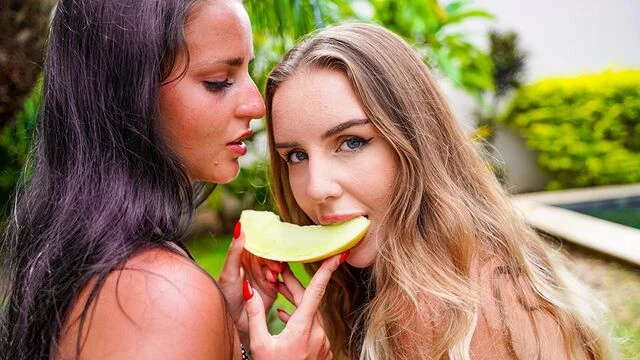 Impressive Betzz and Dee's masturbation smut