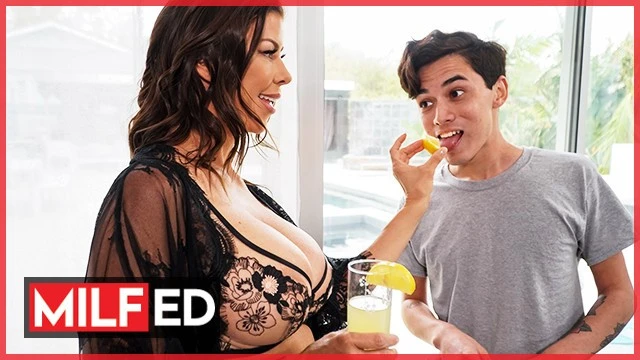 MILFED featuring Alexis Fawx and Juan El Caballo Loco's big tits dirt