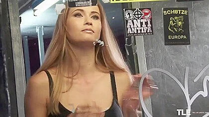 Busty Blonde Stella Cardo In Toilet - Mens Room 4k Solo Masturbation With Big Ass