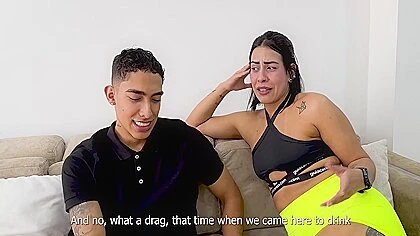 My Stepbrother Fucks My Virgin Ass And Fills It With Cum While My Parents Are