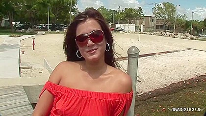 After Her Break Up The Brunette Gets Picked Up And Pummeled By A Random Stranger.