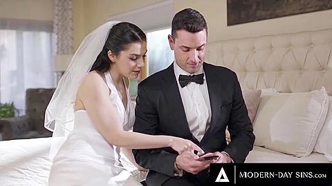 Groomsman Assfucks Best Buddys Wife Valentina Nappi In Marital Bed On Weddin