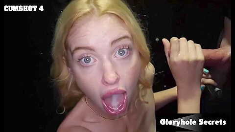 Smoking Hot Blonde Gets Deepthroated At The Gloryhole