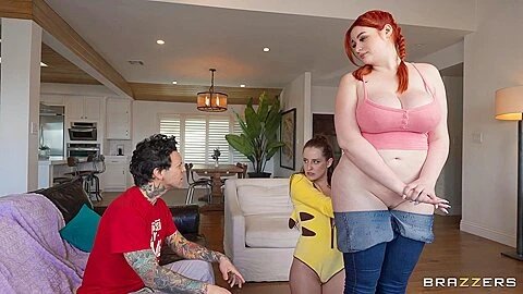 Abigaiil Morris, Small Hands And Aubree Valentine In Saucy Bbw Mind-boggling Movie